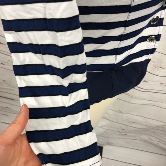 WHBM Navy Stripe Blazer - Picture 6 of 8